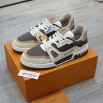 Giày Louis Vuitton Lv Trainer #54 Signature Brown Best Quality