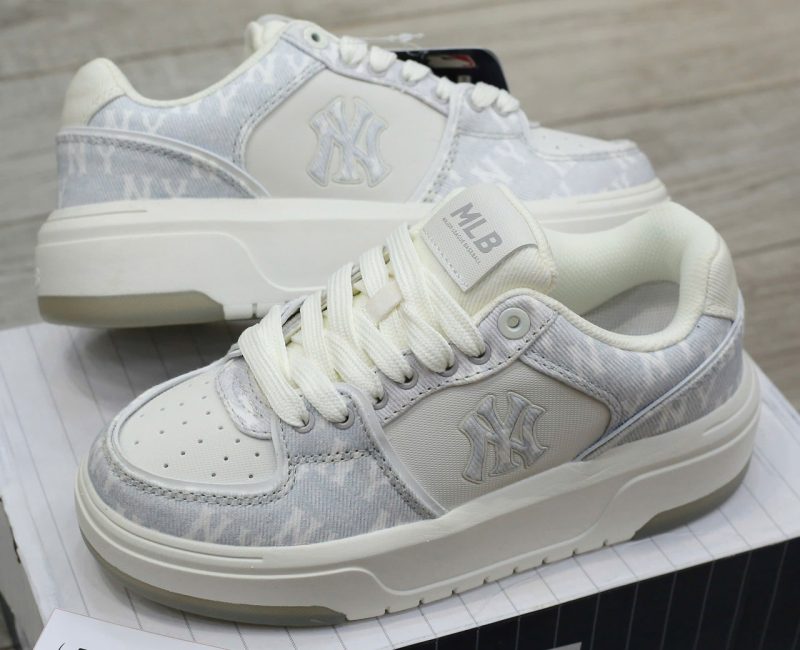 Giày MLB Chunky Liner Denim Monogram SL New York Yankees Like Auth
