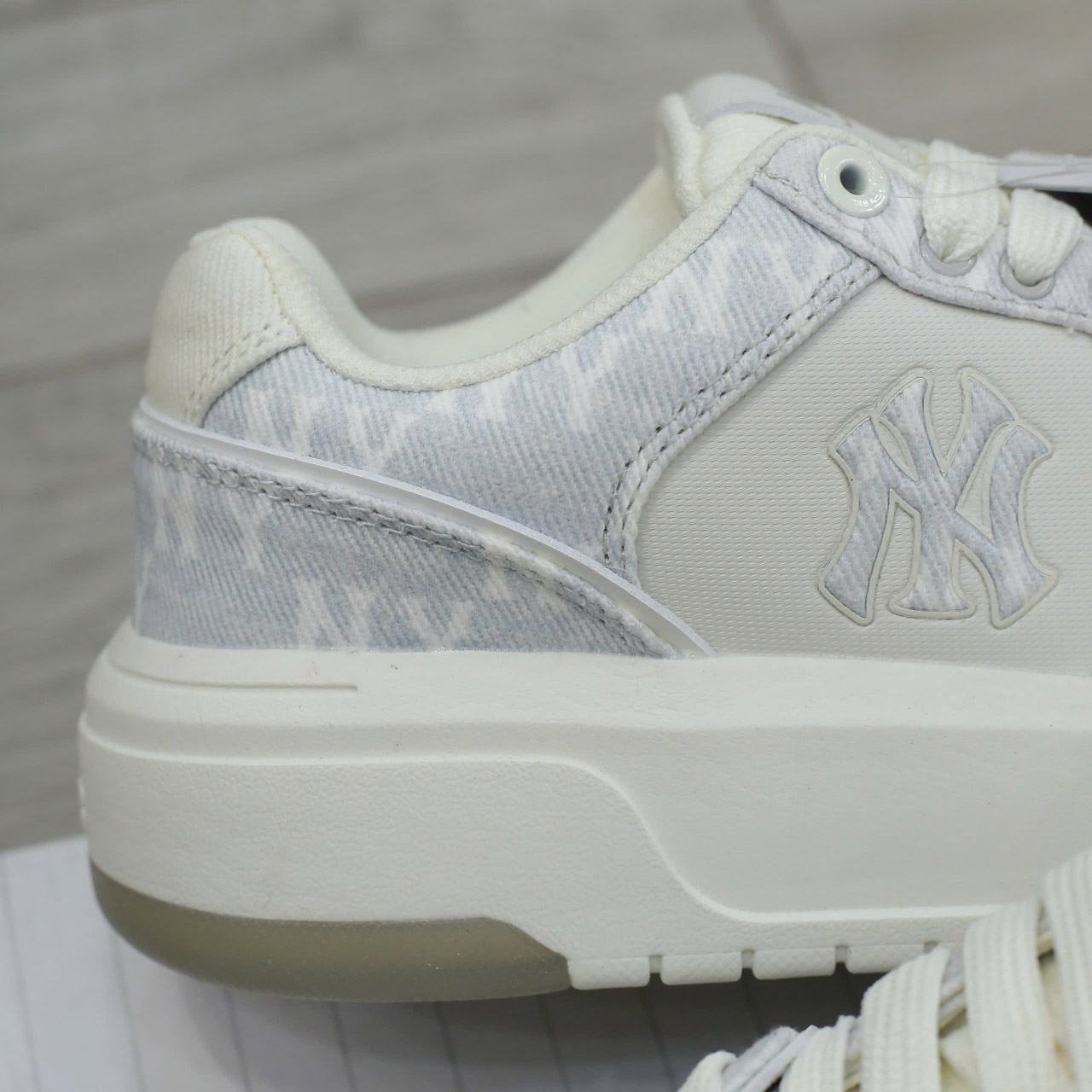 Giày MLB Chunky Liner Denim Monogram SL New York Yankees Like Auth