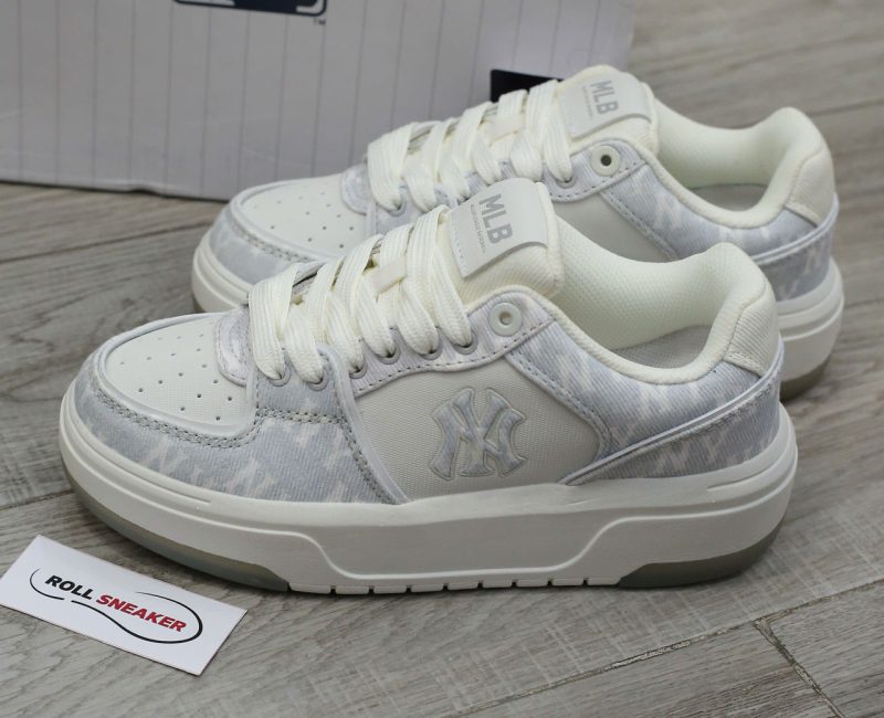 Giày MLB Chunky Liner Denim Monogram SL New York Yankees Like Auth