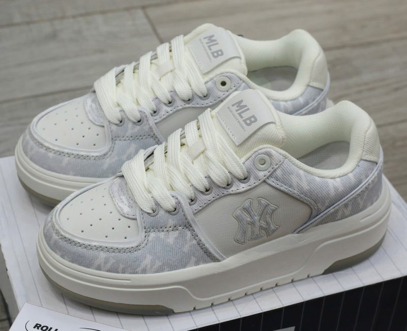 Giày MLB Chunky Liner Denim Monogram SL New York Yankees Like Auth