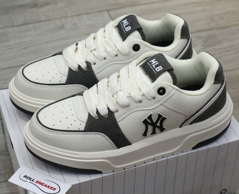 Giày MLB Chunky Liner Denim Pocket New York Yankees Black Like Auth