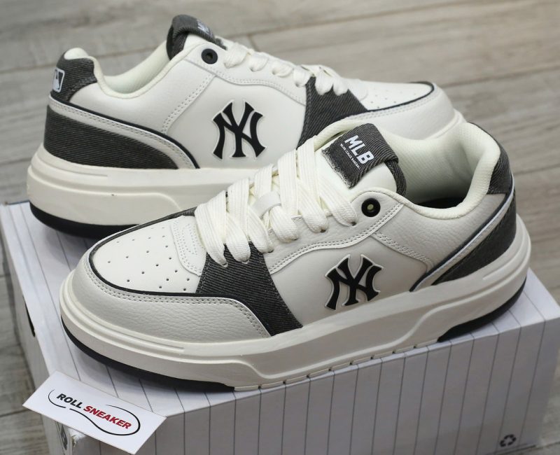 Giày MLB Chunky Liner Denim Pocket New York Yankees Black Like Auth