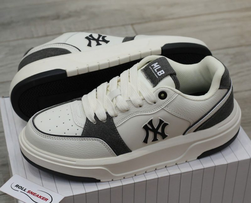 Giày MLB Chunky Liner Denim Pocket New York Yankees Black Like Auth
