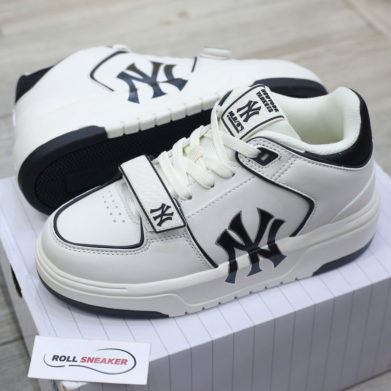 Giày MLB Chunky Liner Mid New York Yankees Black Best Quality