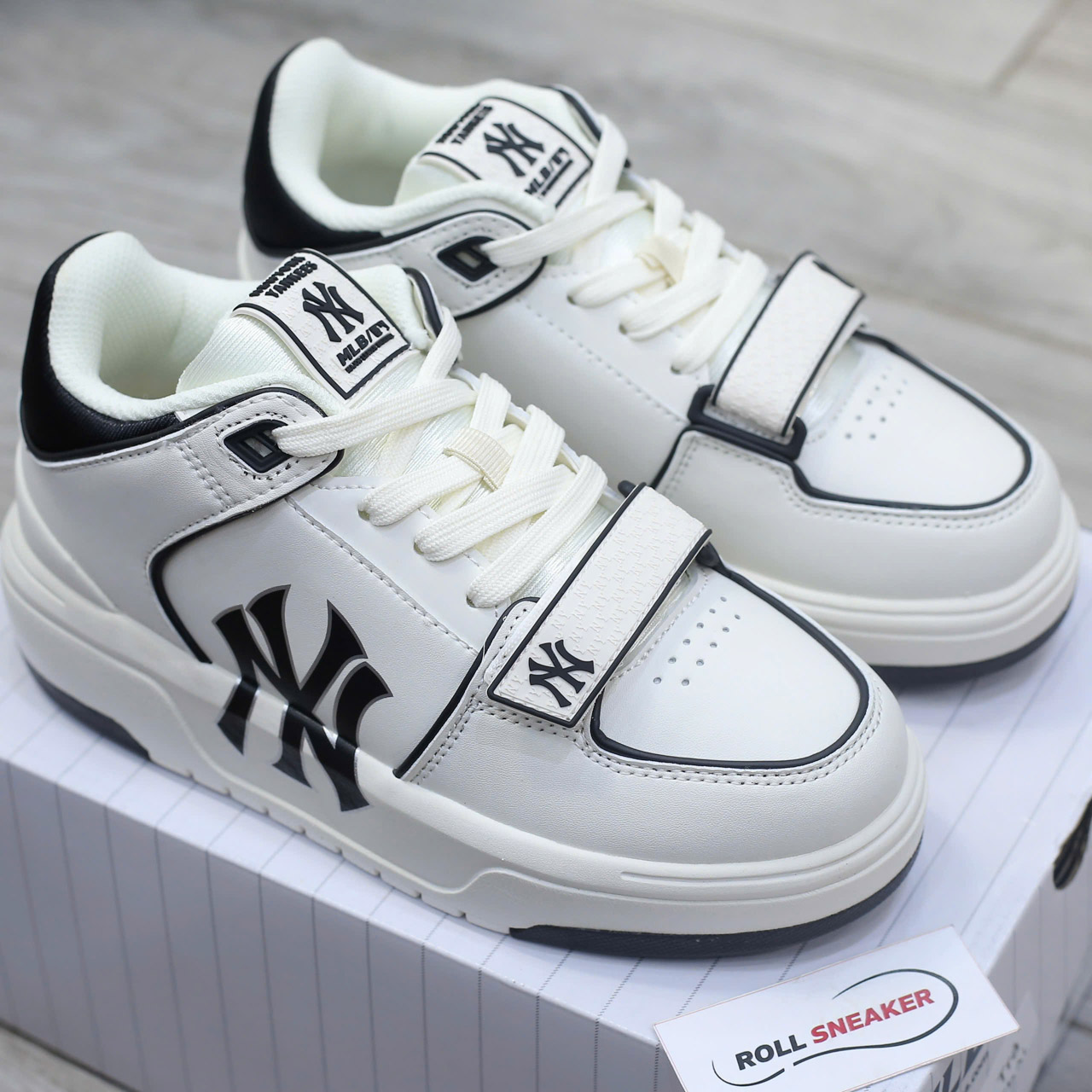 Giày MLB Chunky Liner Mid New York Yankees Black Best Quality