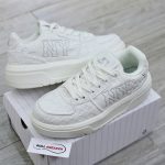 Giày MLB Korea Chunky Liner Embo Mono Cooperstown New York Yankees White Like Auth