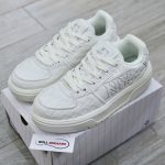 Giày MLB Korea Chunky Liner Embo Mono Cooperstown New York Yankees White Like Auth