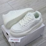 Giày MLB Korea Chunky Liner Embo Mono Cooperstown New York Yankees White Like Auth