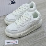 Giày MLB Korea Chunky Liner Embo Mono Cooperstown New York Yankees White Like Auth