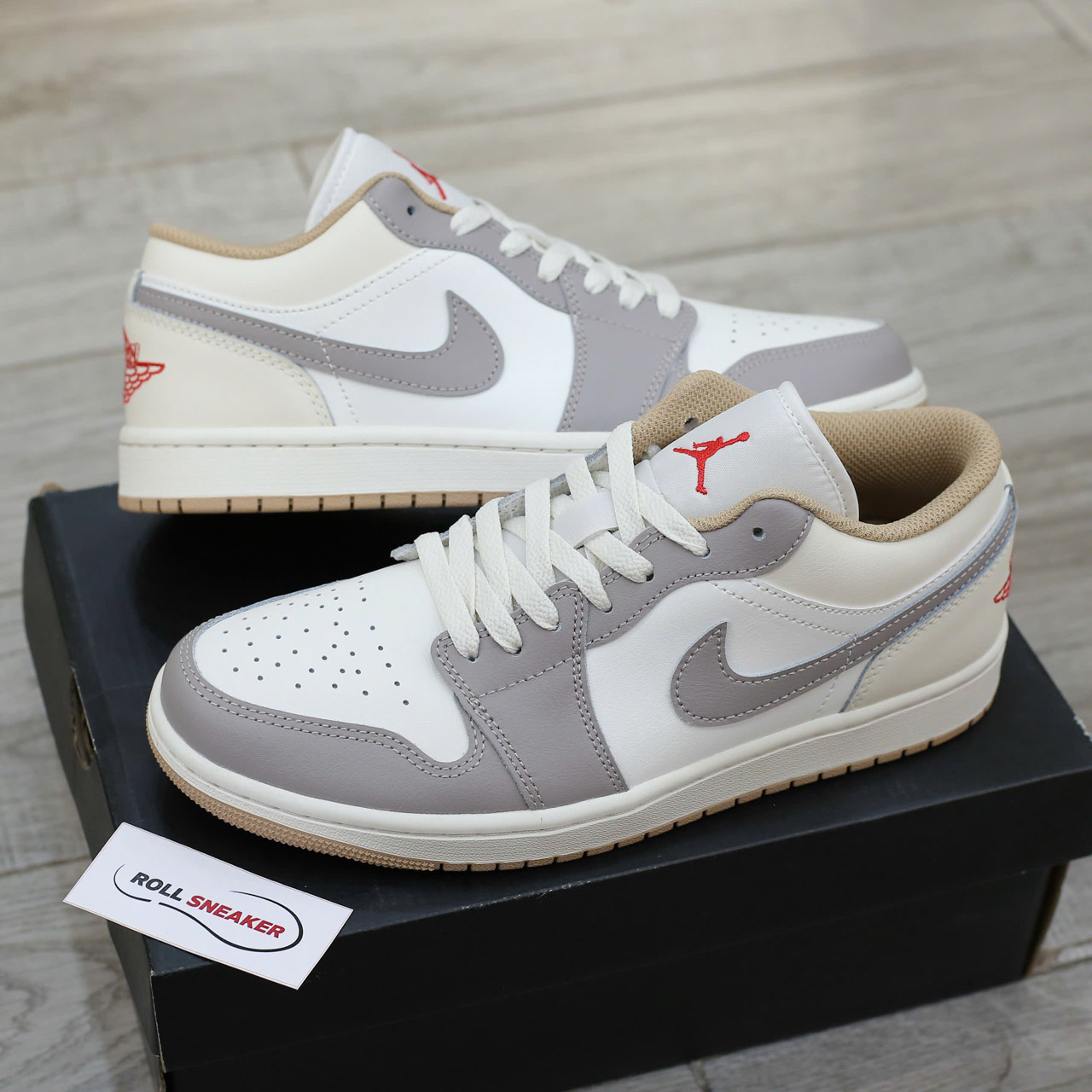 Giày Nike Air Jordan 1 Low ‘Red College Grey’ Best Quality
