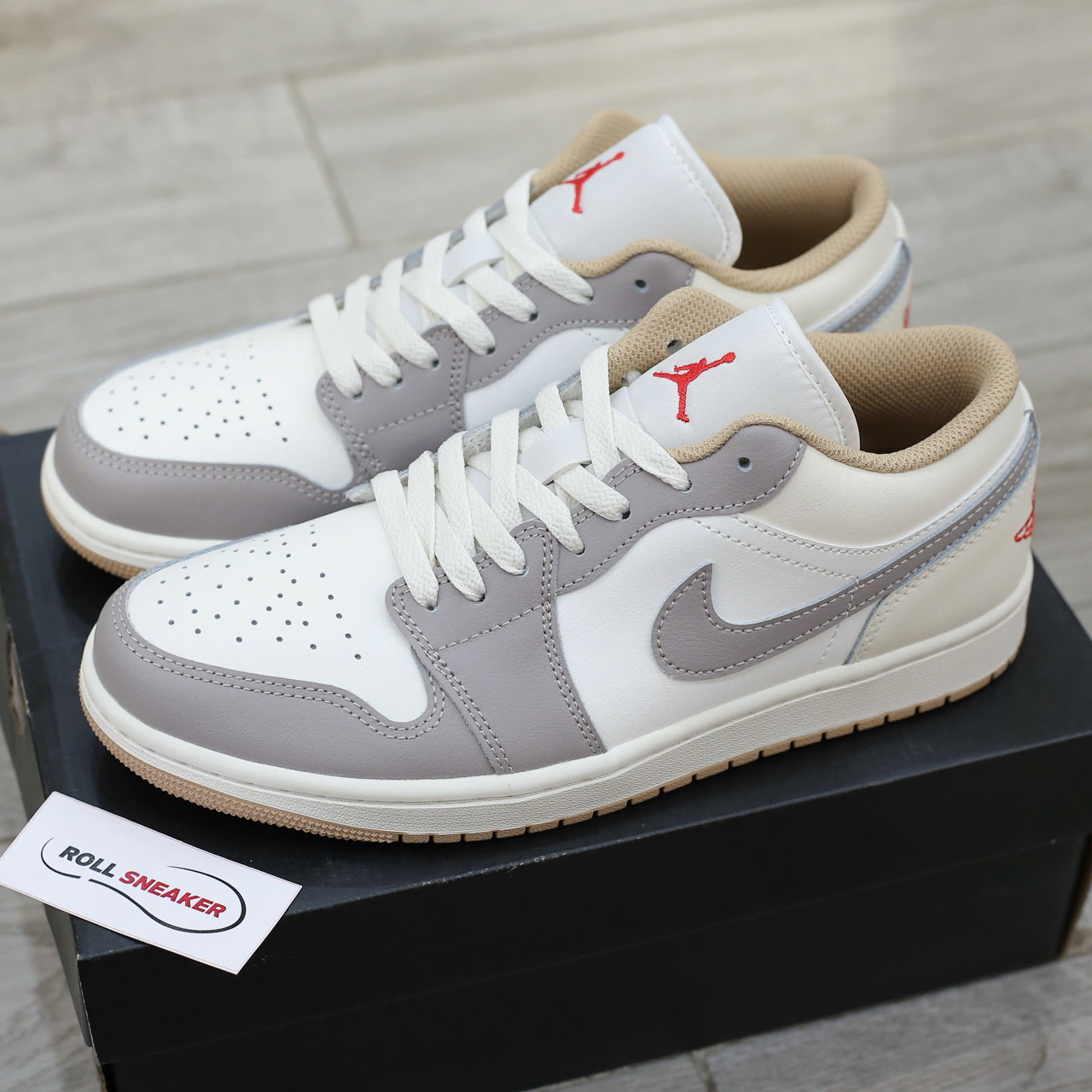 Giày Nike Air Jordan 1 Low ‘Red College Grey’ Best Quality