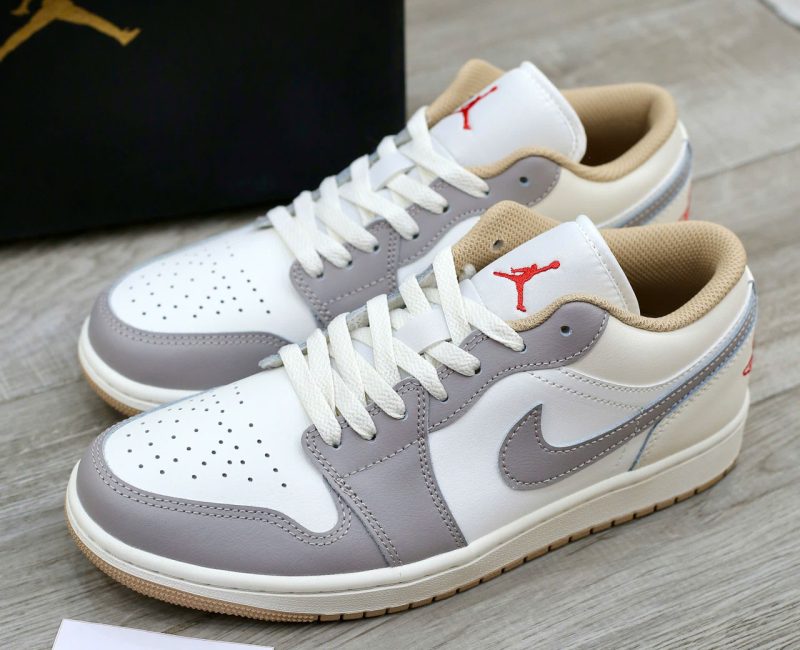 Giày Nike Air Jordan 1 Low ‘Red College Grey’ Best Quality