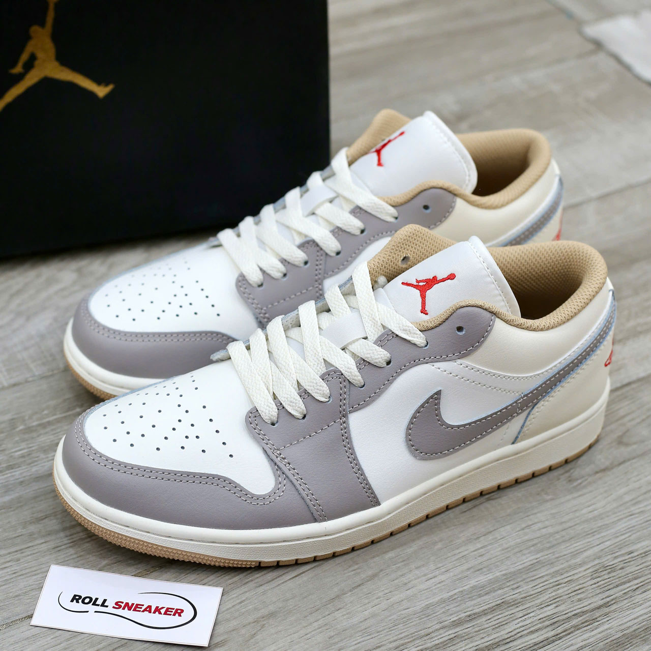 Giày Nike Air Jordan 1 Low ‘Red College Grey’ Best Quality