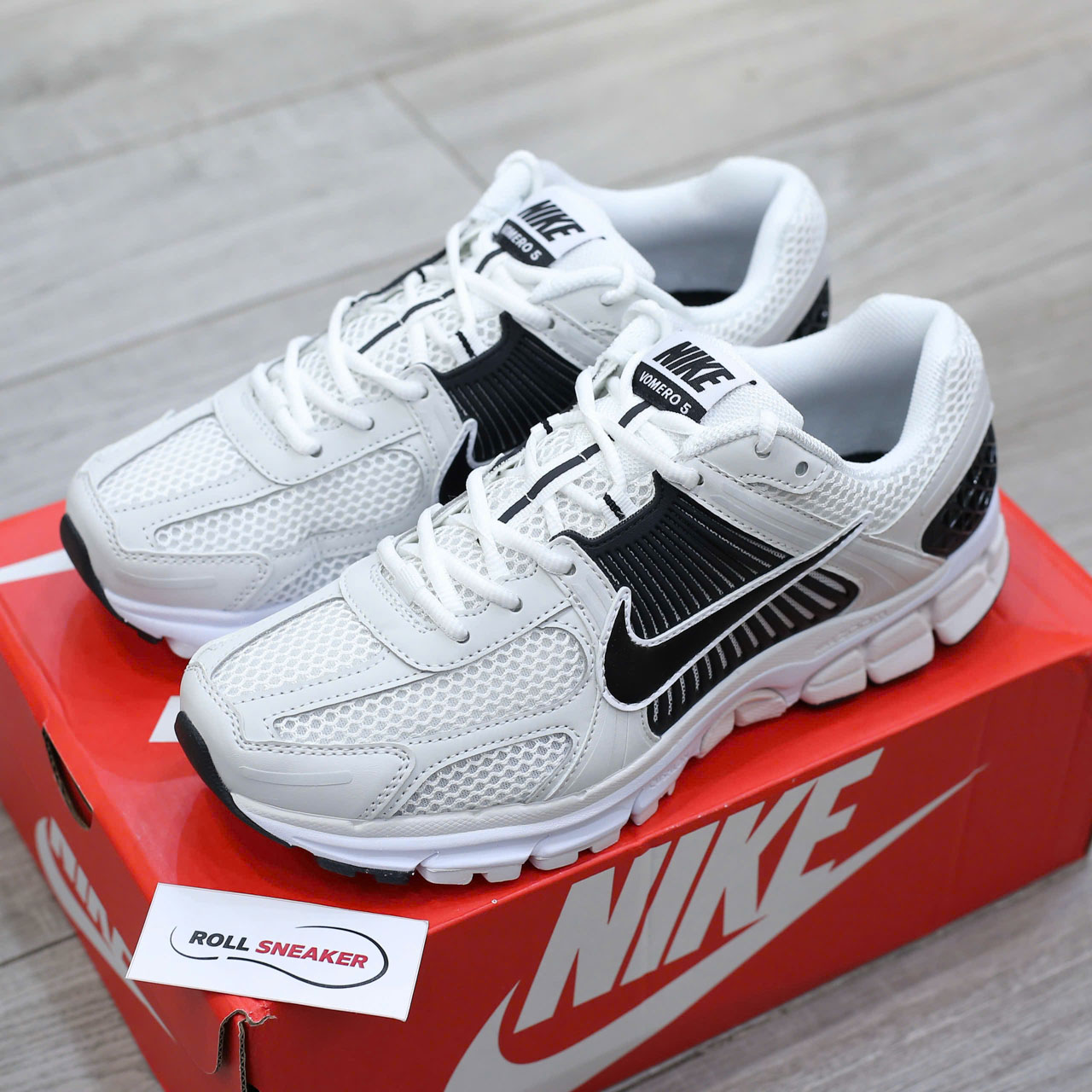 Giày Nike Zoom Vomero 5 GS Metallic Platinum Black Best Quality