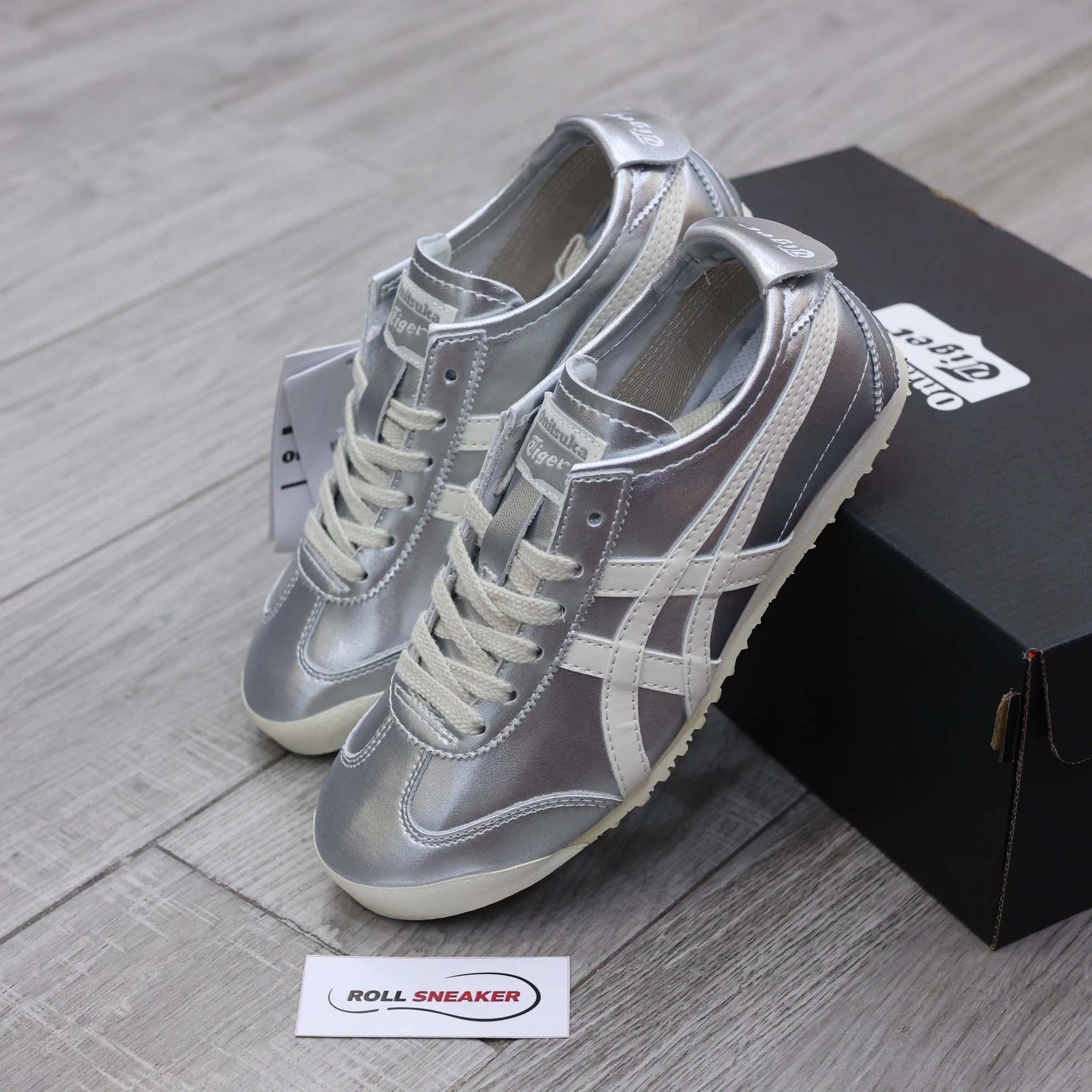 Giày Onitsuka Tiger Mexico 66 Silver Off White Best Quality