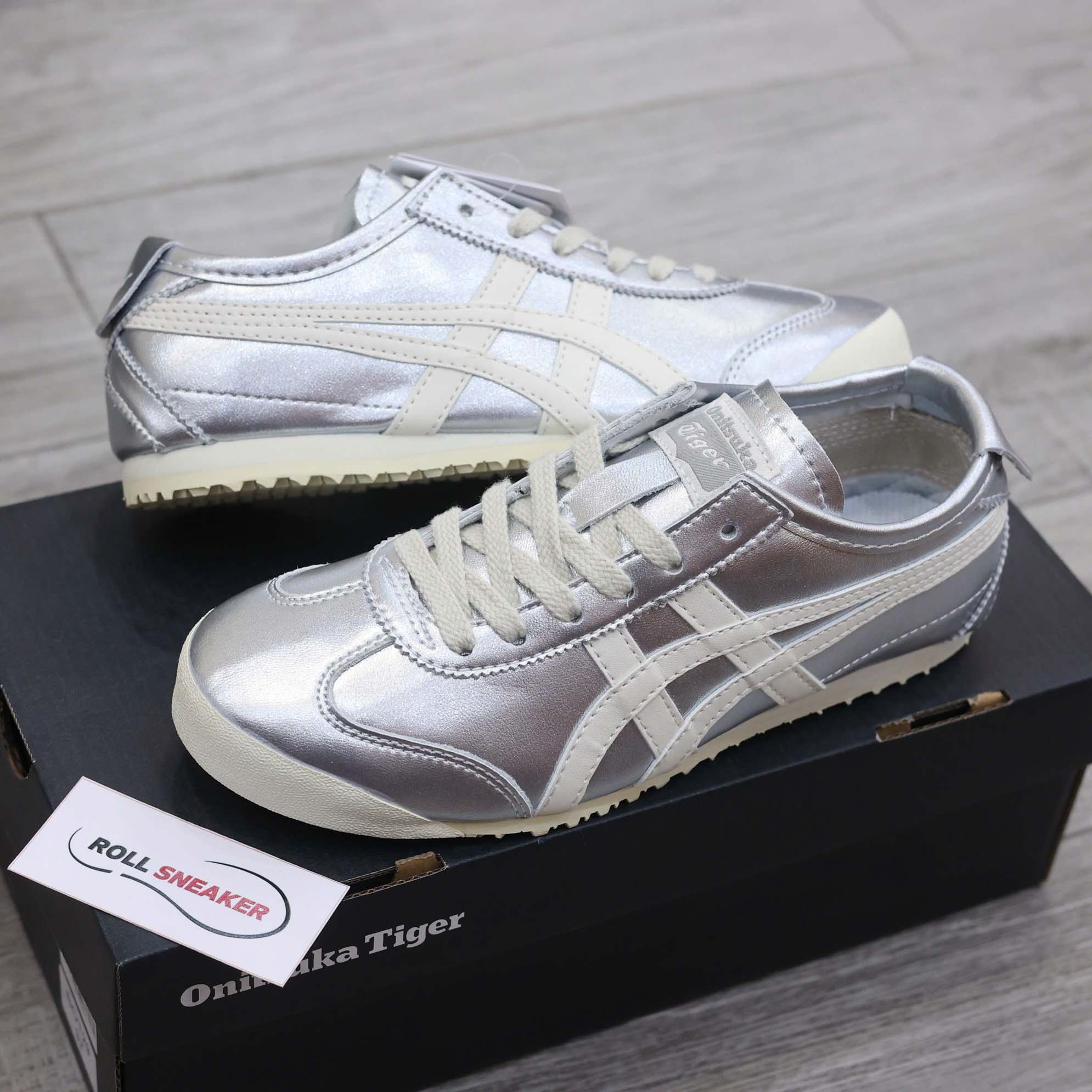 Giày Onitsuka Tiger Mexico 66 Silver Off White Best Quality