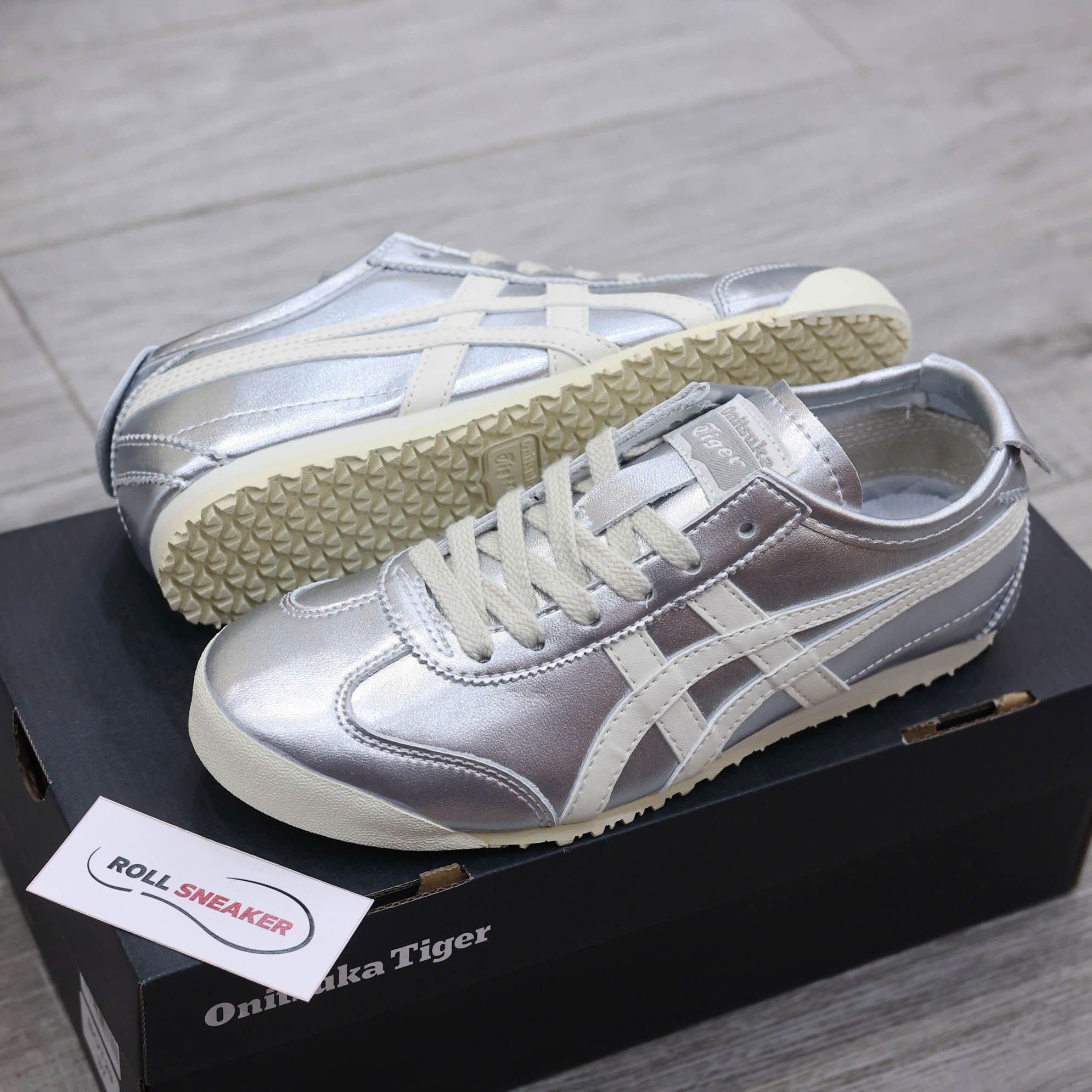 Giày Onitsuka Tiger Mexico 66 Silver Off White Best Quality