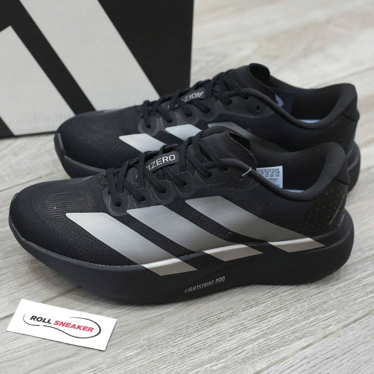 Giày Adidas Adizero Evo SL 'Black Iron Metallic' Like Auth