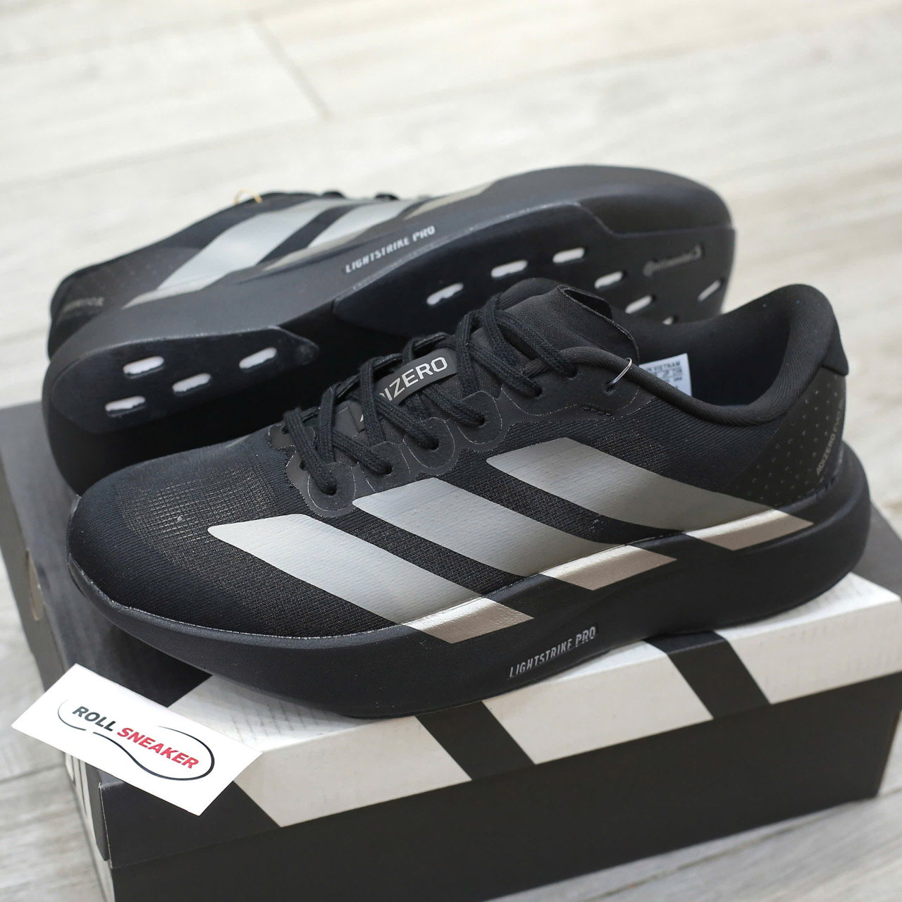 Giày Adidas Adizero Evo SL 'Black Iron Metallic' Like Auth