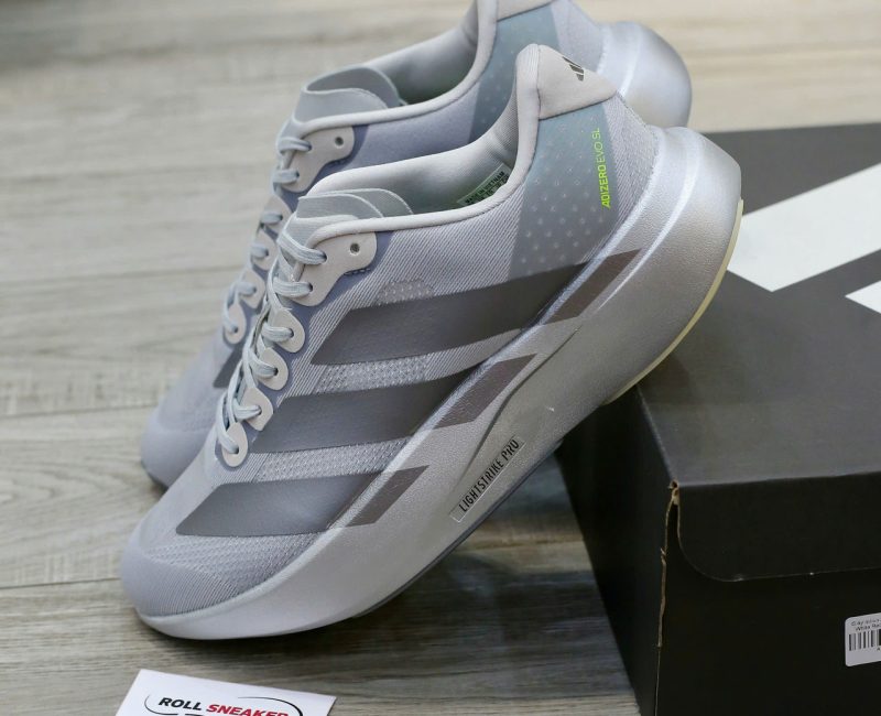 Giày Adidas Adizero Evo SL 'Silver Metallic' Like Auth