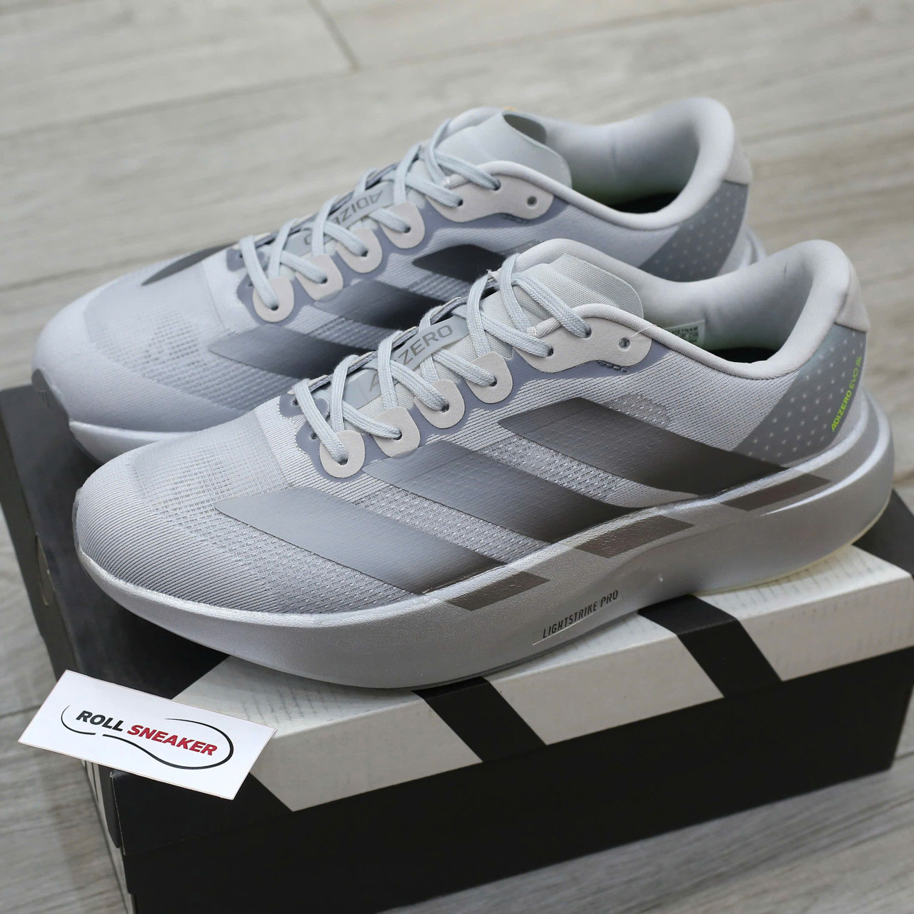 Giày Adidas Adizero Evo SL 'Silver Metallic' Like Auth