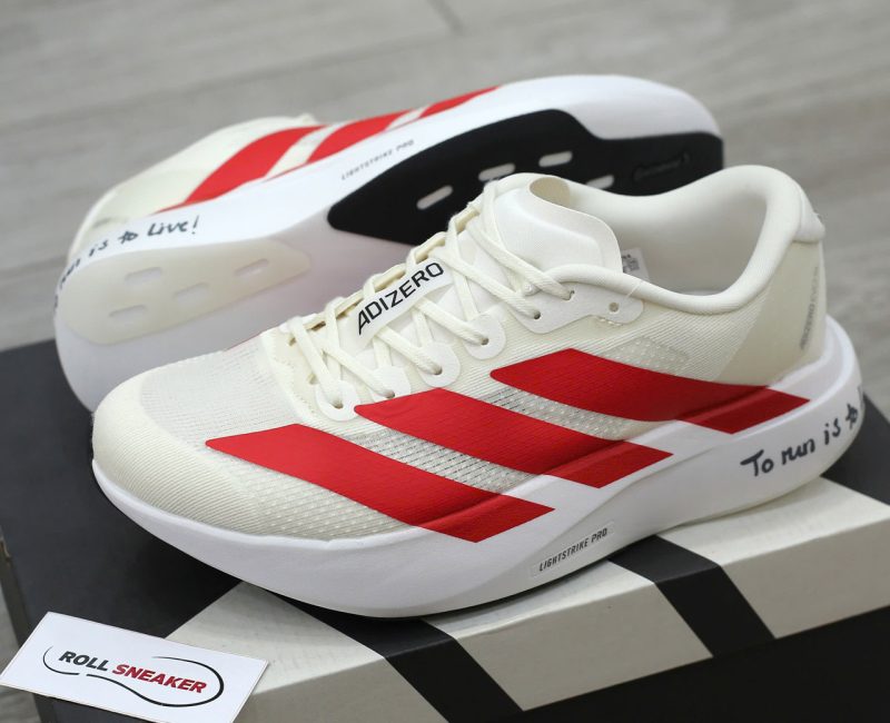 Giày Adidas Adizero Evo SL ‘White Red’ Like Auth