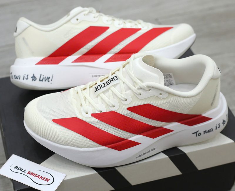 Giày Adidas Adizero Evo SL ‘White Red’ Like Auth