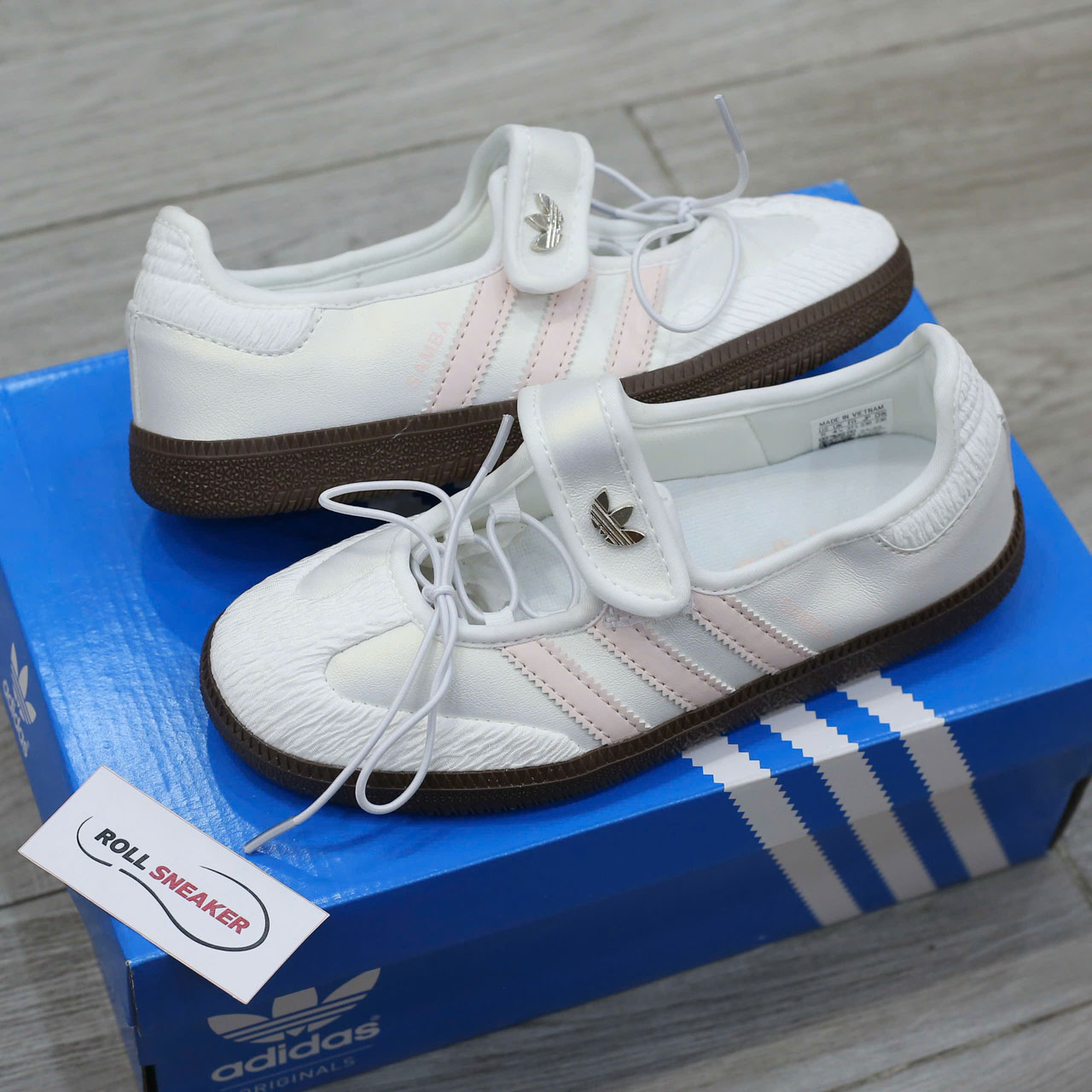 Giày Adidas Samba ‘Jane Cloud White Pink’ Like Auth