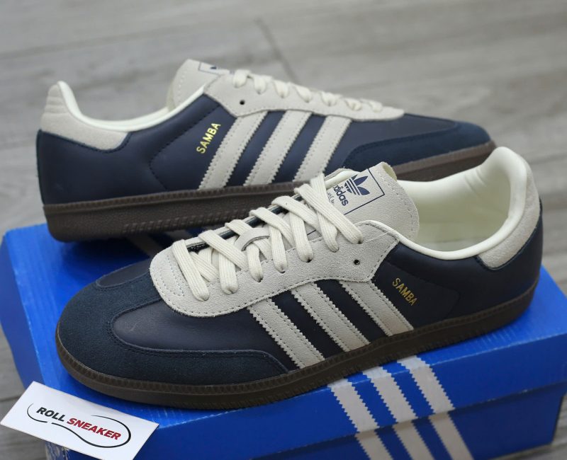 Giày Adidas Samba OG ‘Aurora Ink Cream White’ Best Quality