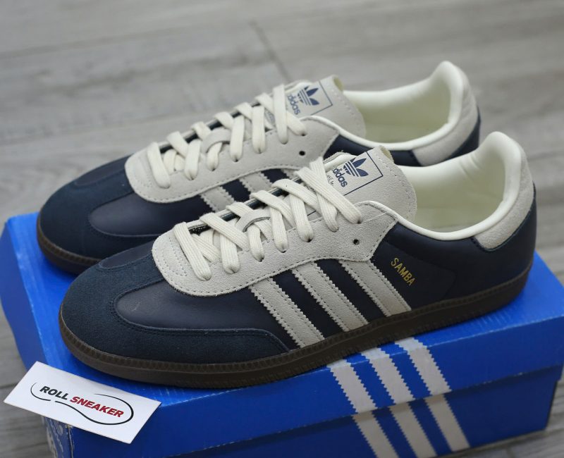 Giày Adidas Samba OG ‘Aurora Ink Cream White’ Best Quality