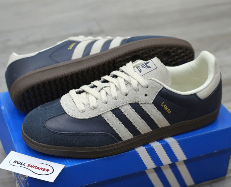Giày Adidas Samba OG ‘Aurora Ink Cream White’ Best Quality
