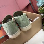 Giày Loro Piana Summer Charms Walk Loafer Green Lagoon Best Quality