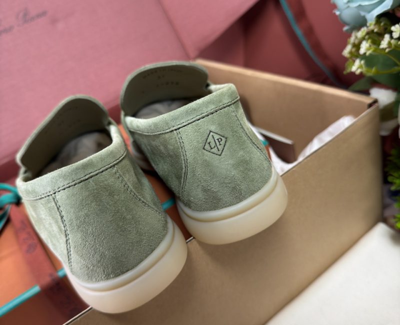 Giày Loro Piana Summer Charms Walk Loafer Green Lagoon Best Quality