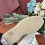 Giày Loro Piana Summer Charms Walk Loafer Green Lagoon Best Quality