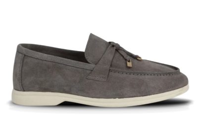 Giày Loro Piana Summer Charms Walk Loafer Grey Best Quality