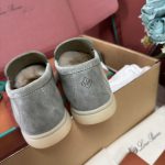 Giày Loro Piana Summer Charms Walk Loafer Grey Best Quality