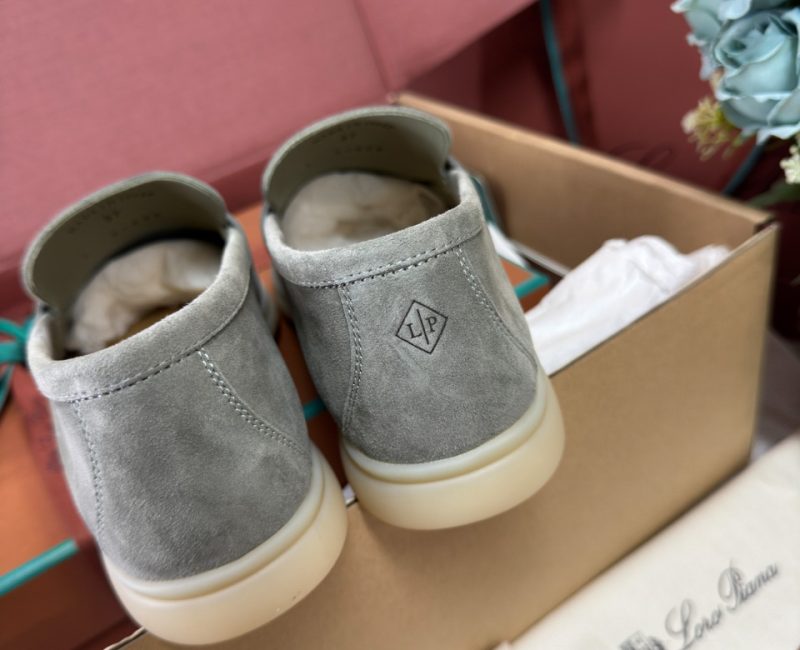 Giày Loro Piana Summer Charms Walk Loafer Grey Best Quality