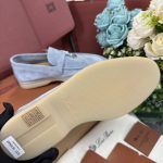 Giày Loro Piana Summer Charms Walk Loafer Suede Blue Best Quality