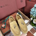 Giày Loro Piana Summer Charms Walk Loafer Suede Hinoki Wood Best Quality