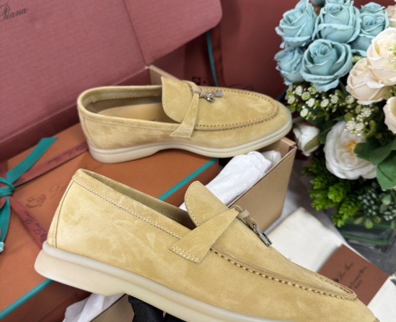 Giày Loro Piana Summer Charms Walk Loafer Suede Hinoki Wood Best Quality