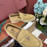 Giày Loro Piana Summer Charms Walk Loafer Suede Hinoki Wood Best Quality