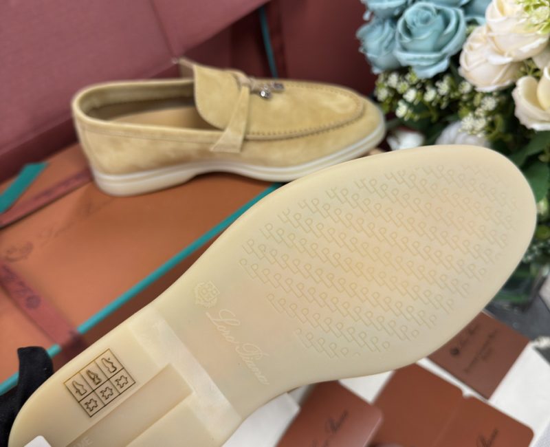 Giày Loro Piana Summer Charms Walk Loafer Suede Hinoki Wood Best Quality