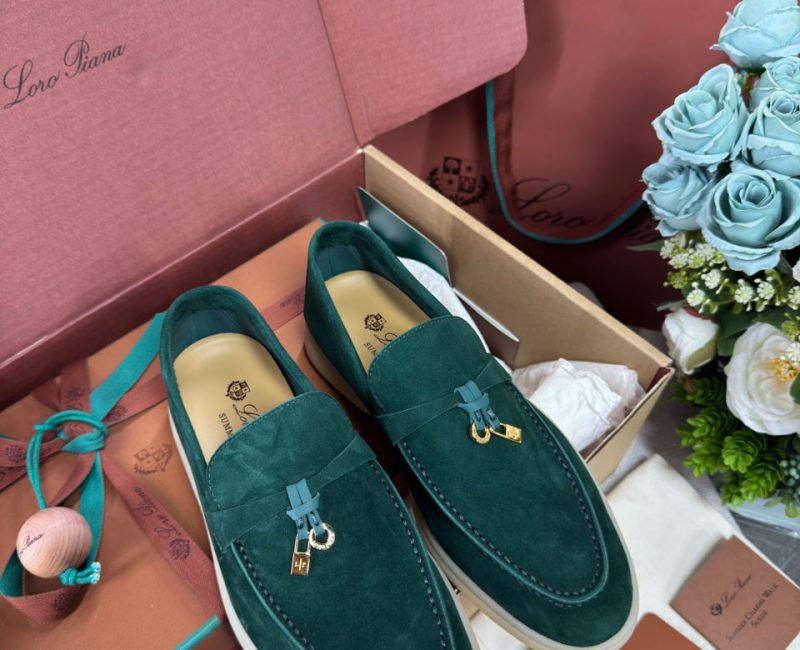 Giày Loro Piana Summer Charms Walk Loafer Suede Jazz Club Best Quality