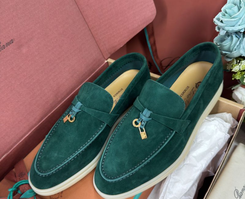 Giày Loro Piana Summer Charms Walk Loafer Suede Jazz Club Best Quality