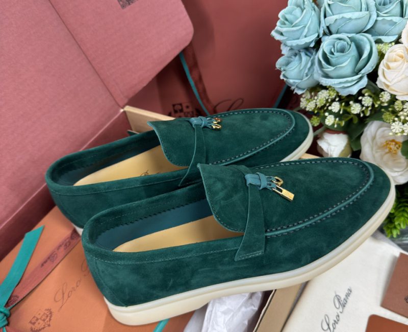 Giày Loro Piana Summer Charms Walk Loafer Suede Jazz Club Best Quality