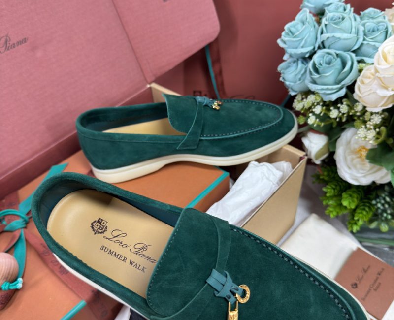 Giày Loro Piana Summer Charms Walk Loafer Suede Jazz Club Best Quality