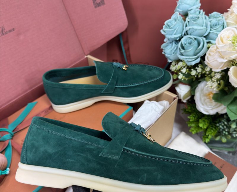 Giày Loro Piana Summer Charms Walk Loafer Suede Jazz Club Best Quality