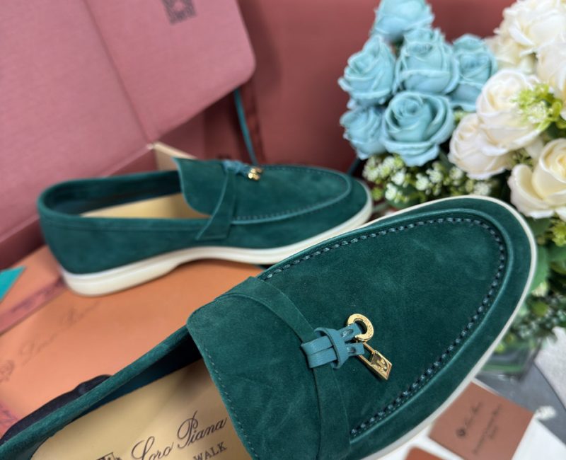 Giày Loro Piana Summer Charms Walk Loafer Suede Jazz Club Best Quality