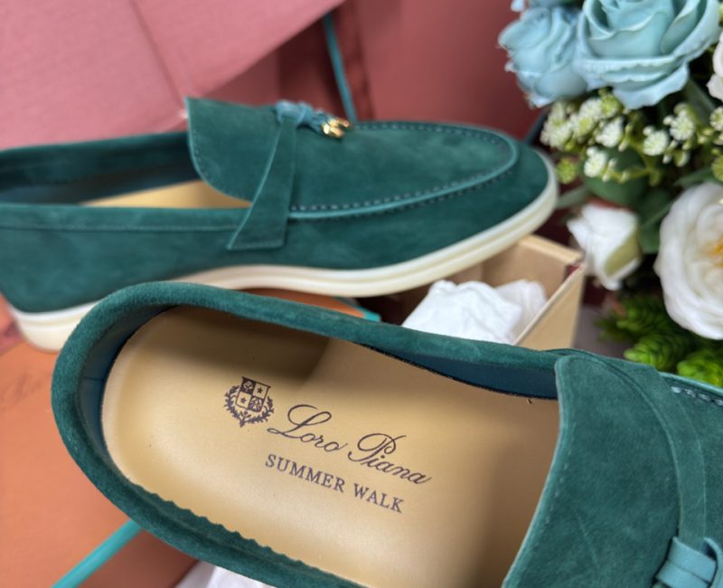 Giày Loro Piana Summer Charms Walk Loafer Suede Jazz Club Best Quality